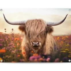 Tuinposter Spring Highlander - 60 x 80cm - Beige