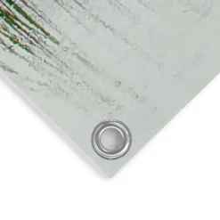 Tuinposter Steiger aan de rand van het meer - 100 x 140cm - Groen