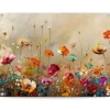 Tuinposter Summer Flowers - 60 x 80cm - Bont