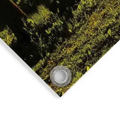 Tuinposter Zonsondergang aan het meer - 60 x 80cm - Groen