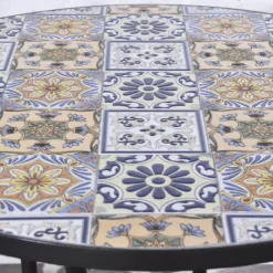 Tuinset Lina- zwart/mozaïek