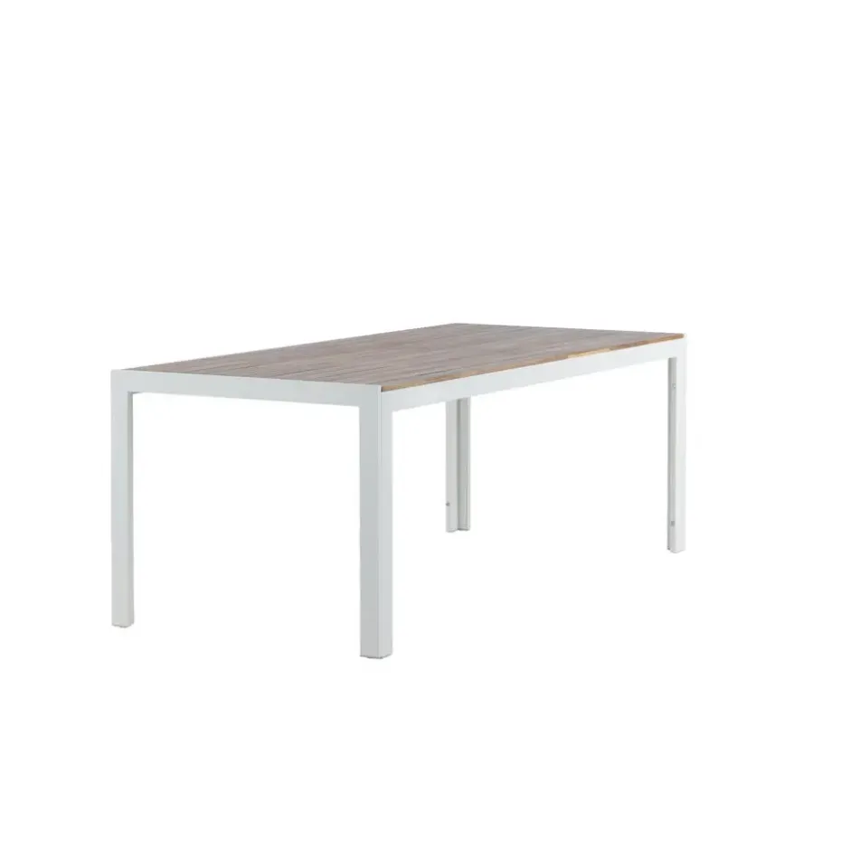 Tuintafel Acaciahout/Metaal - 200x100x76cm - Bois