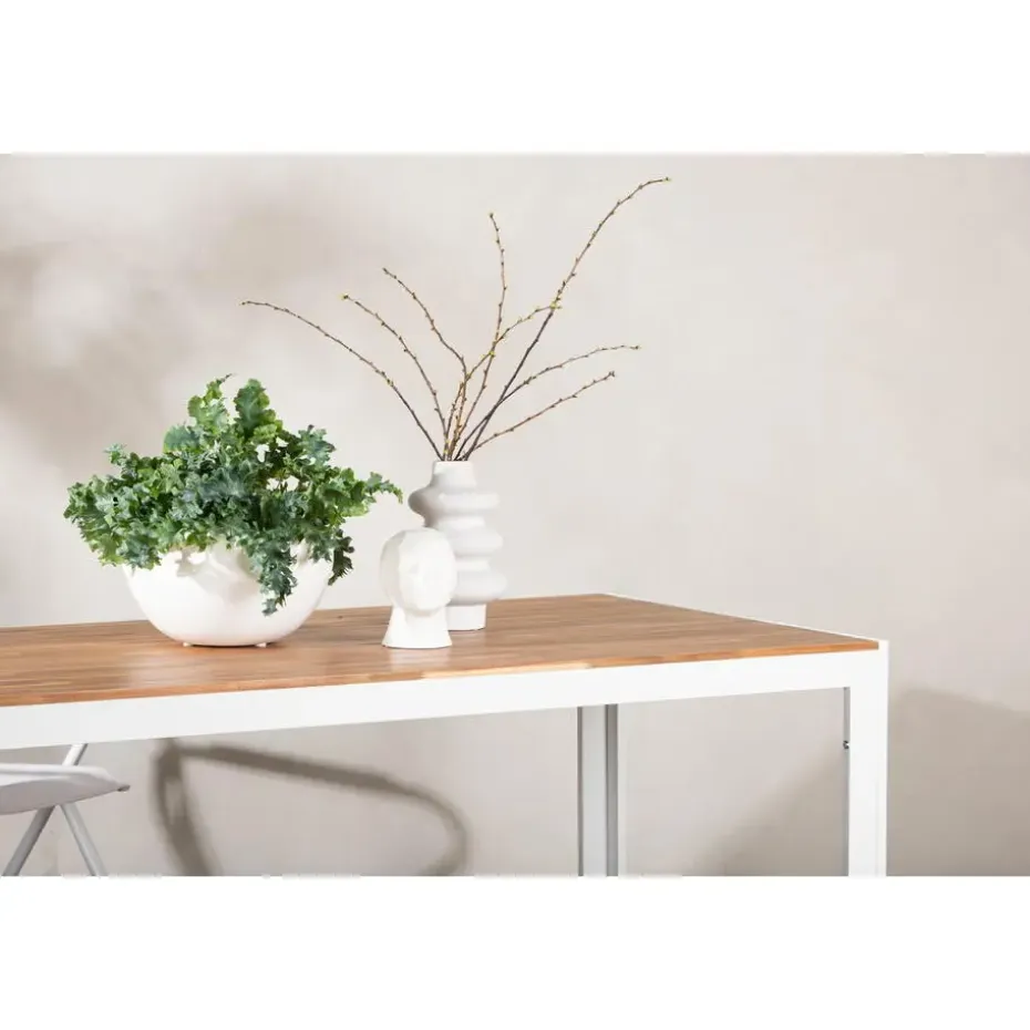 Tuintafel Acaciahout/Metaal - 200x100x76cm - Bois