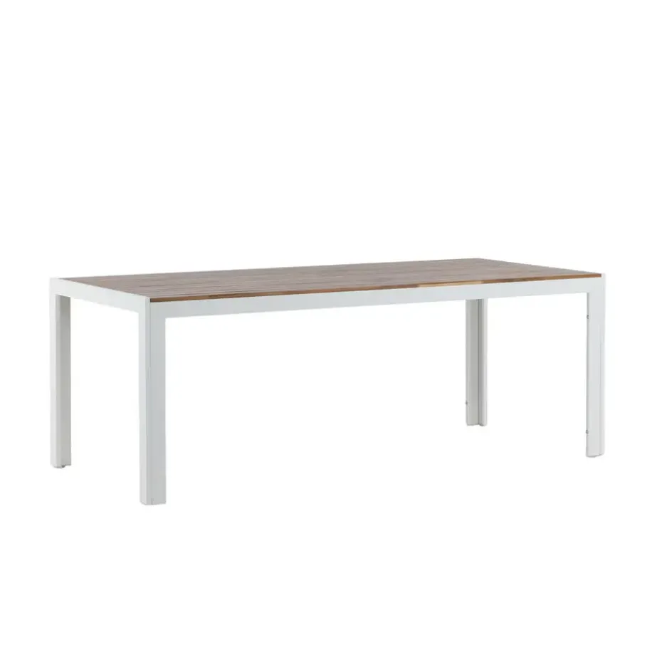 Tuintafel Acaciahout/Metaal - 200x100x76cm - Bois