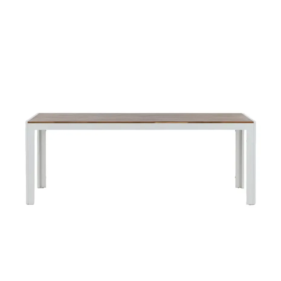 Tuintafel Acaciahout/Metaal - 200x100x76cm - Bois