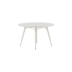 Tuintafel Beige Aluminium - 120x120x75cm - Lina