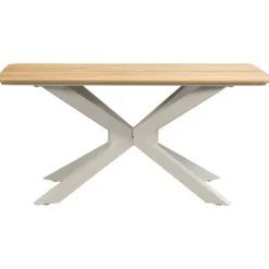 Tuintafel Perpignan - zand/metaal - 75x160x90 cm