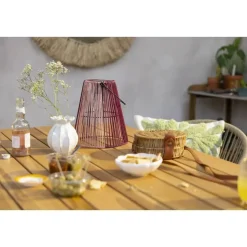 Tuintafel Perpignan - zand/metaal - 75x160x90 cm