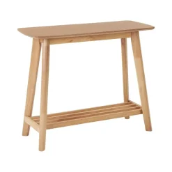 TULARE - Consoletafel - Lichte houtkleur - Rubberhout