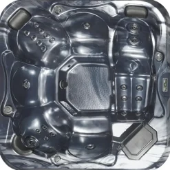 TULAROSA - Whirlpool buitenbad - Grijs - 210 x 210 cm - Acryl