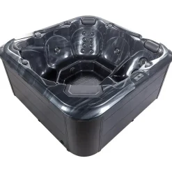 TULAROSA - Whirlpool buitenbad - Grijs - 210 x 210 cm - Acryl