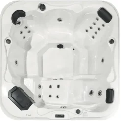 TULAROSA - Whirlpool buitenbad - Wit - 210 x 210 cm - Acryl