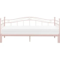 TULLE - Eenpersoonsbed - Roze - 90 x 200 cm - Metaal