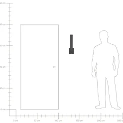 TUMMEL - Wandlamp - Zwart - Ijzer