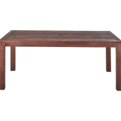 TUSCANIA - Tuintafel - Donkerhout - 100 x 180 cm - Eucalyptushout