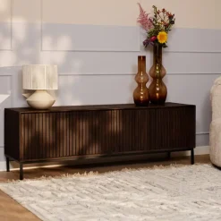 Tv-meubel Bruin Hout - 165x45x55cm - Madison