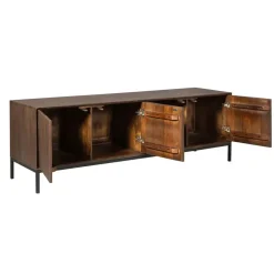 Tv-meubel Bruin Hout - 165x45x55cm - Madison