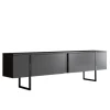 Tv-Meubel Luxe Melamine Antraciet Zwart