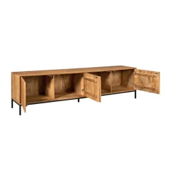Tv-meubel Naturel Hout - 210x45x55cm - Madison
