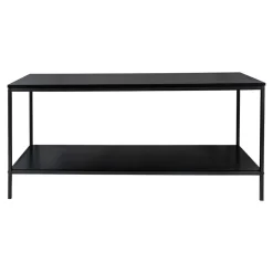 Tv-Meubel Zwart - Metaal & Melamine - Kast Vita