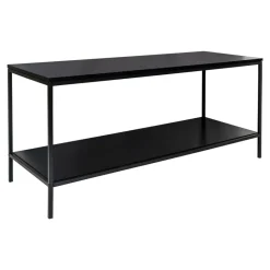 Tv-Meubel Zwart - Metaal & Melamine - Kast Vita