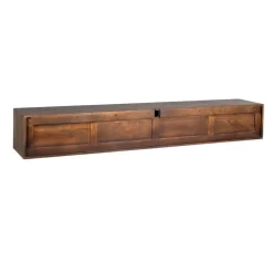 Tv-meubel Zwevend Bruin Hout - 240x35x30cm - Vision