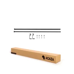 Uitschuifbare Gordijnroede - Aanpasbaar - Stang van 90-170 cm - Zwart