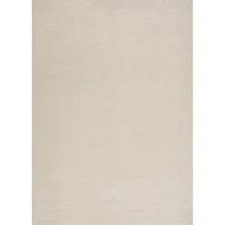 Uni Effen Laagpolig Vloerkleed Modern Creme - 200x290 CM