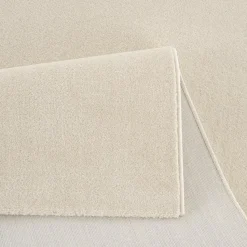 Uni Effen Laagpolig Vloerkleed Modern Creme - 200x290 CM