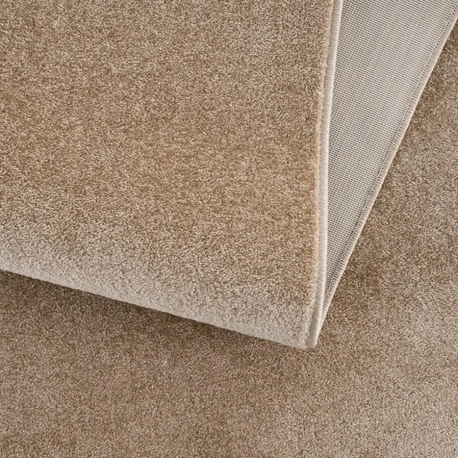 Uni Effen Laagpolig Vloerkleed Modern Beige - 300x400 CM