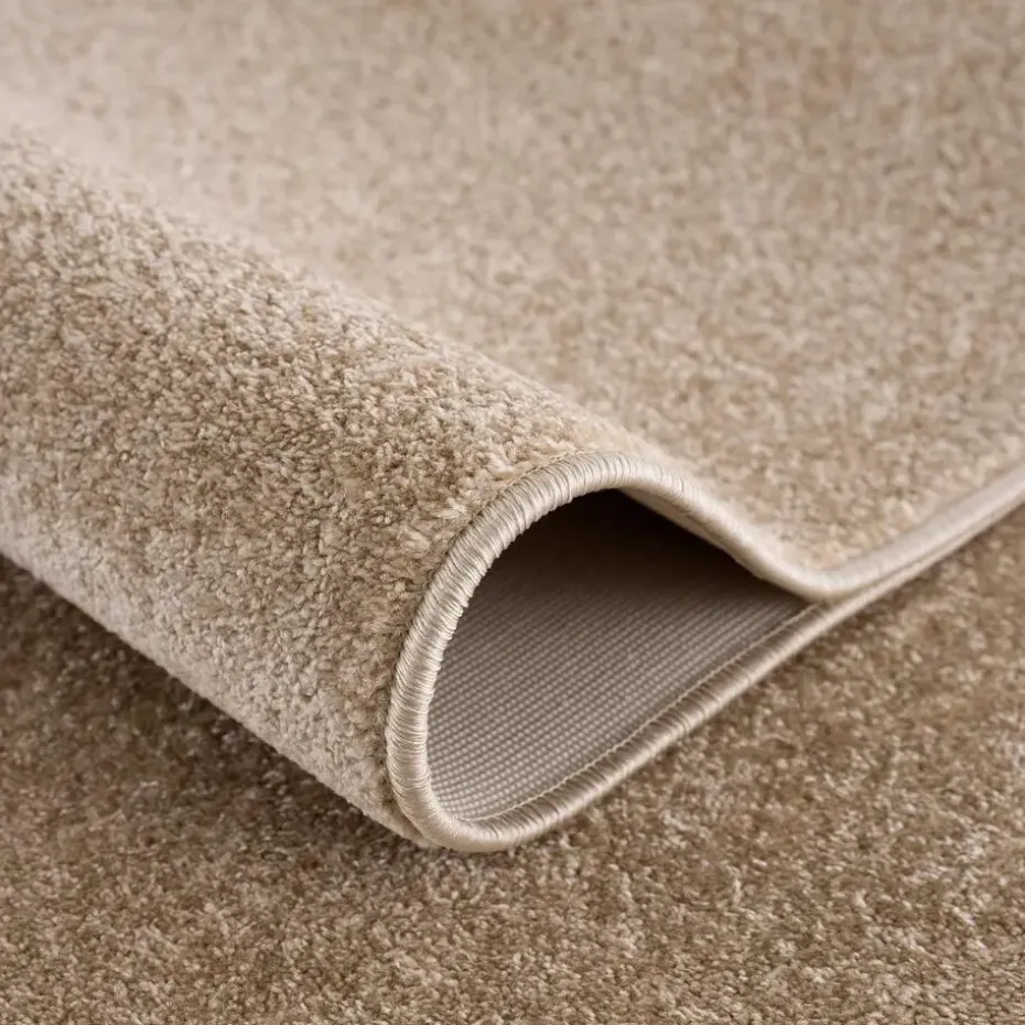 Uni Effen Laagpolig Vloerkleed Modern Beige - 300x400 CM