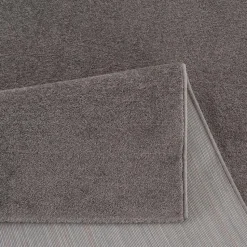 Uni Effen Laagpolig Vloerkleed Modern Grijs - 240x340 CM