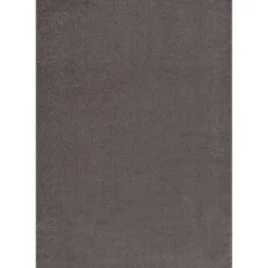 Uni Effen Laagpolig Vloerkleed Modern Grijs - 200x290 CM