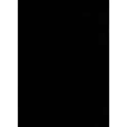 Uni Effen Laagpolig Vloerkleed Modern Zwart - 200x290 CM