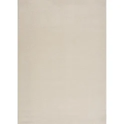 Uni Effen Laagpolig Vloerkleed Modern Creme - 240x340 CM