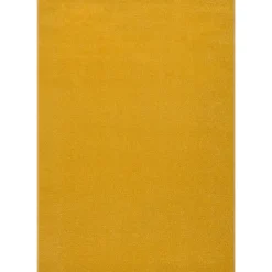 Uni Effen Laagpolig Vloerkleed Modern Geel - 140x200 CM