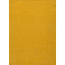 Uni Effen Laagpolig Vloerkleed Modern Geel - 140x200 CM