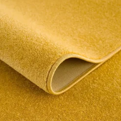 Uni Effen Laagpolig Vloerkleed Modern Geel - 140x200 CM