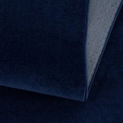 Uni Effen Laagpolig Vloerkleed Modern Donker Blauw Navy - 140x200 CM