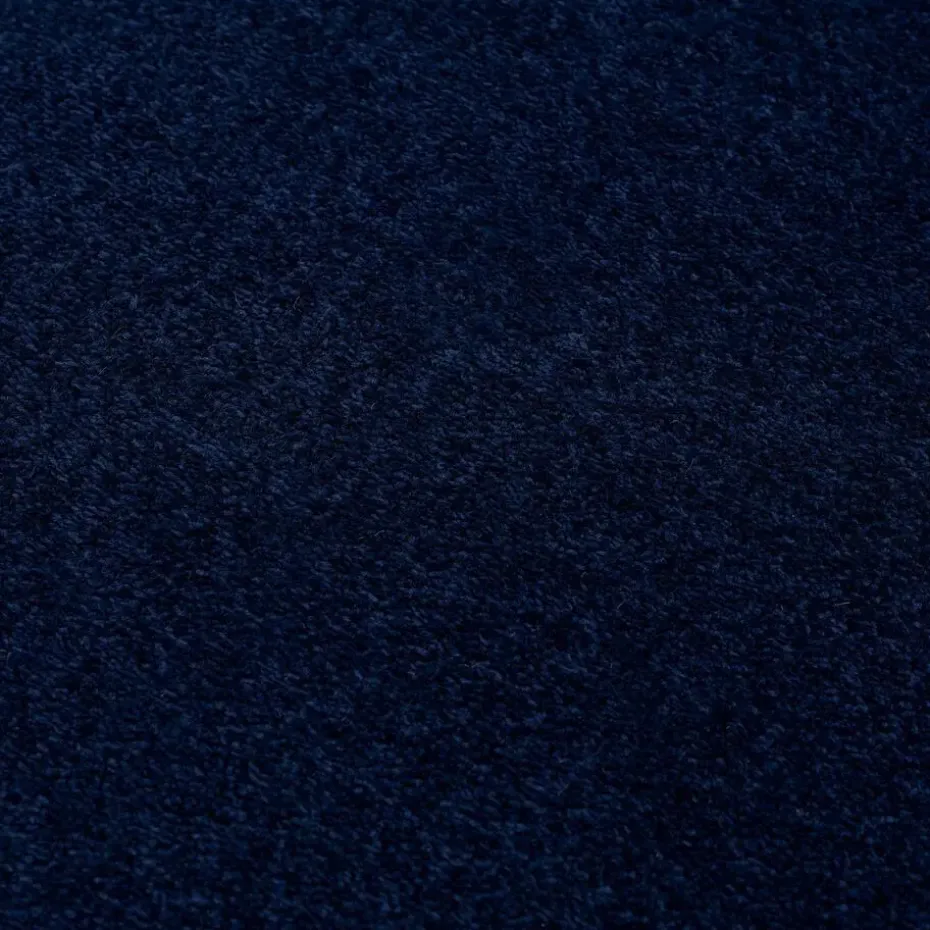 Uni Effen Laagpolig Vloerkleed Modern Donker Blauw Navy - 140x200 CM