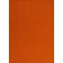 Uni Effen Laagpolig Vloerkleed Modern Oranje - 160x230 CM