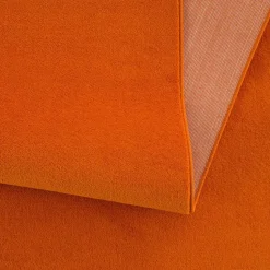 Uni Effen Laagpolig Vloerkleed Modern Oranje - 160x230 CM