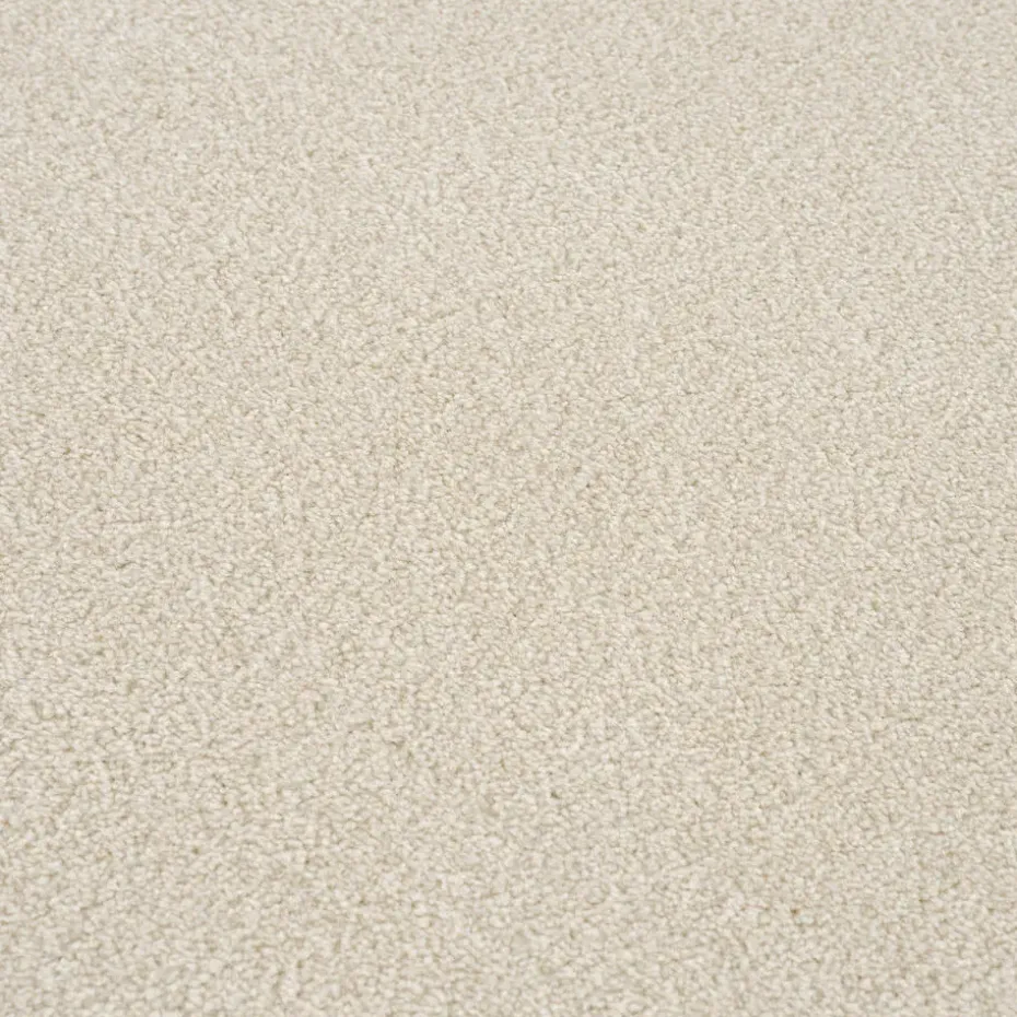 Uni Effen Laagpolig Vloerkleed Modern Creme - 250x250 CM Vierkant