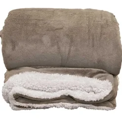 Unique Living - Lars XL plaid 220x240cm taupe