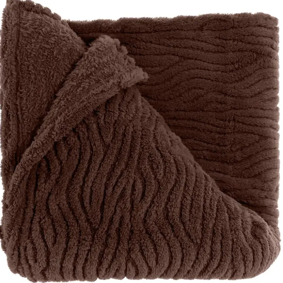 Unique Living - Plaid Clio 150x200cm - Rocky Brown