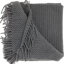 Unique Living - Plaid Kos - 127x152cm - Grey