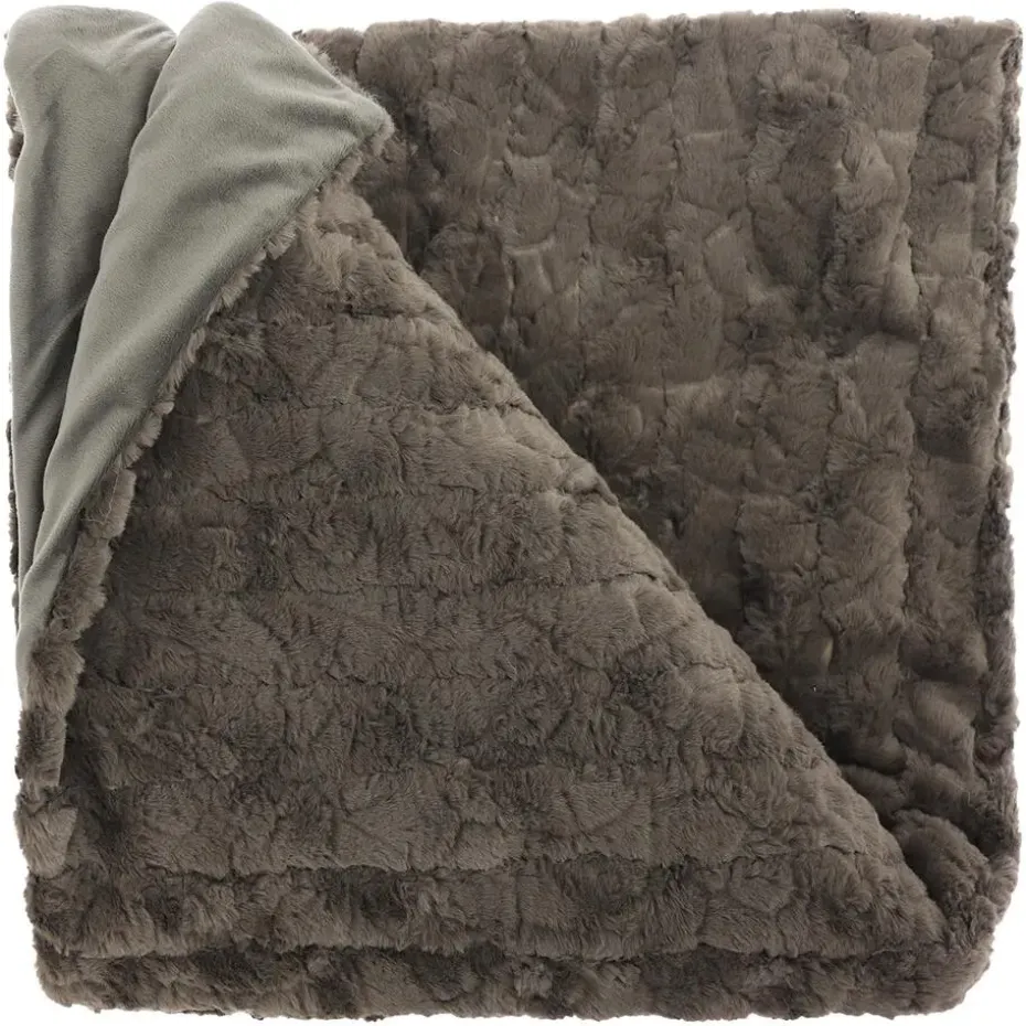 Unique Living - Plaid Veerle 150x200cm - Taupe