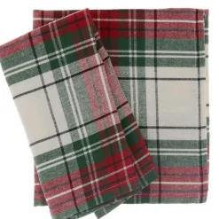 Unique Living - Servet Xmas Tartan - 40x40cm - White