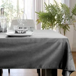Unique Living - Tafelkleed Velours - 145x250cm - Chateau Grey
