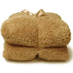 Unique Living - Teddy plaid 150x200cm taffy